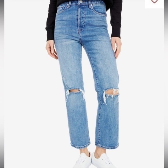 BlankNYC women’s The Baxter ribcage straight leg size 28 distressed jeans NWT - Picture 2 of 11